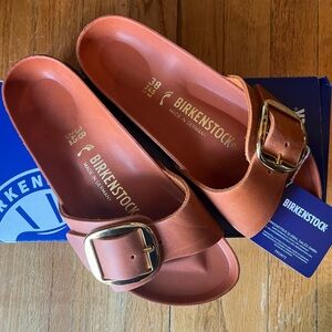 Birkenstock Madrid Big Buckle Sandal Burnt Orange 7